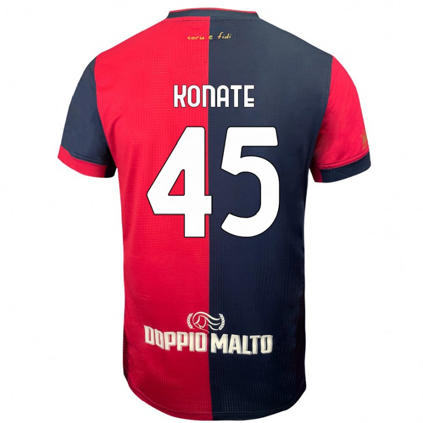 Danxen Kid Ismael Konate #45 Red Darker Blue Home Jersey 2024/25 T-Shirt