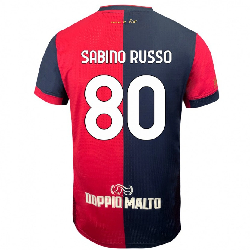 Danxen Kid Alessandro Sabino Russo #80 Red Darker Blue Home Jersey 2024/25 T-Shirt