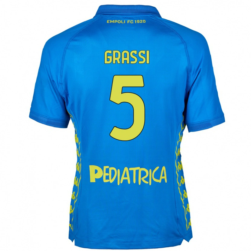 Danxen Kid Alberto Grassi #5 Blue Home Jersey 2024/25 T-Shirt