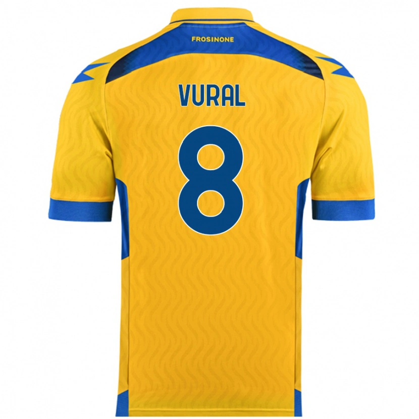 Danxen Kid İsak Vural #8 Yellow Home Jersey 2024/25 T-Shirt