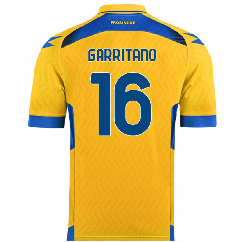 Danxen Kid Luca Garritano #16 Yellow Home Jersey 2024/25 T-Shirt