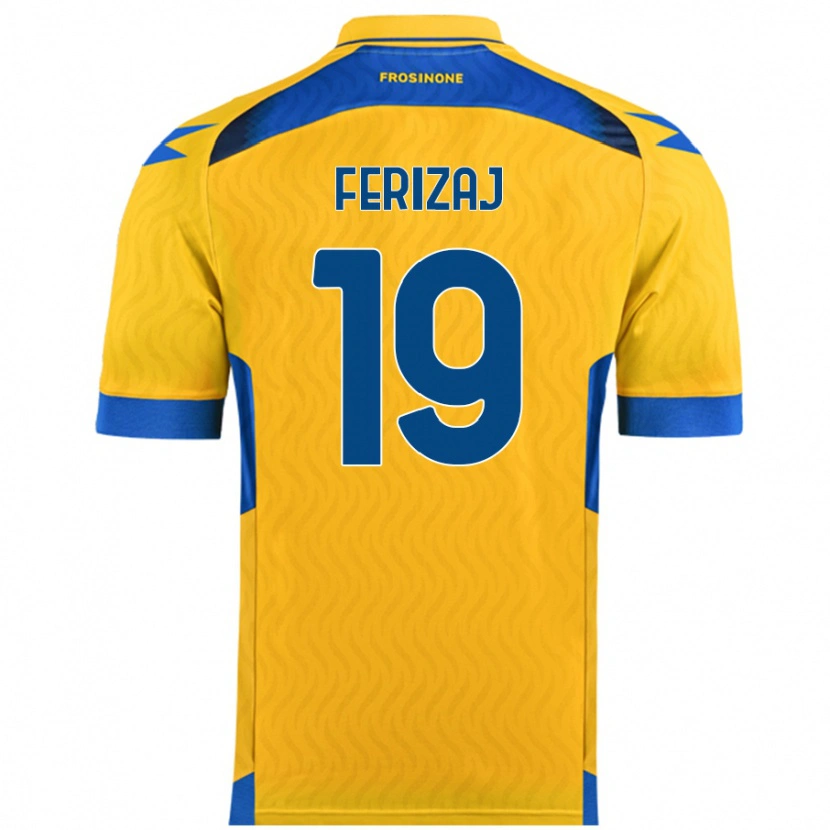 Danxen Kid Justin Ferizaj #19 Yellow Home Jersey 2024/25 T-Shirt