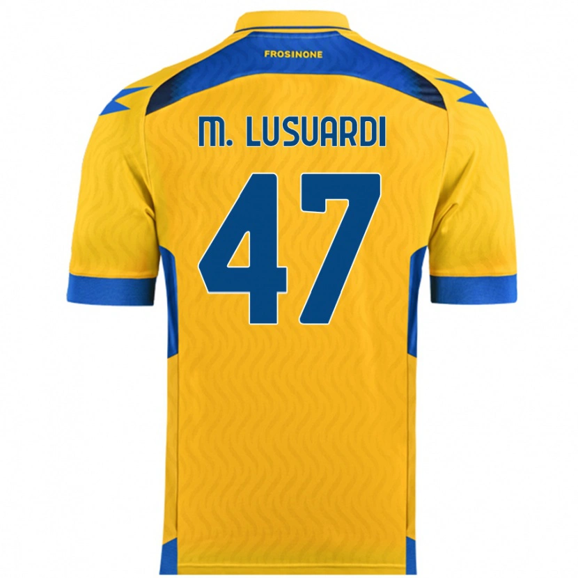 Danxen Kid Mateus Lusuardi #47 Yellow Home Jersey 2024/25 T-Shirt