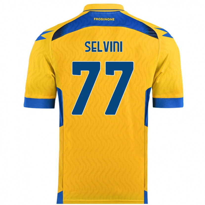 Danxen Kid Alessandro Selvini #77 Yellow Home Jersey 2024/25 T-Shirt