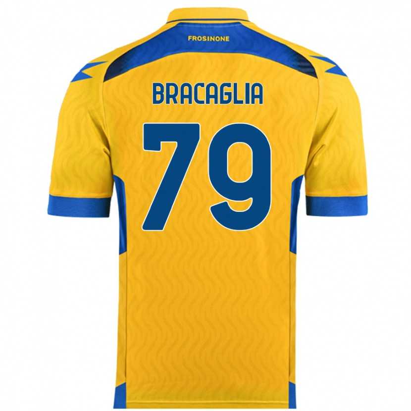 Danxen Kid Gabriele Bracaglia #79 Yellow Home Jersey 2024/25 T-Shirt