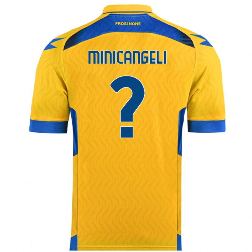 Danxen Kid Francesco Minicangeli #0 Yellow Home Jersey 2024/25 T-Shirt