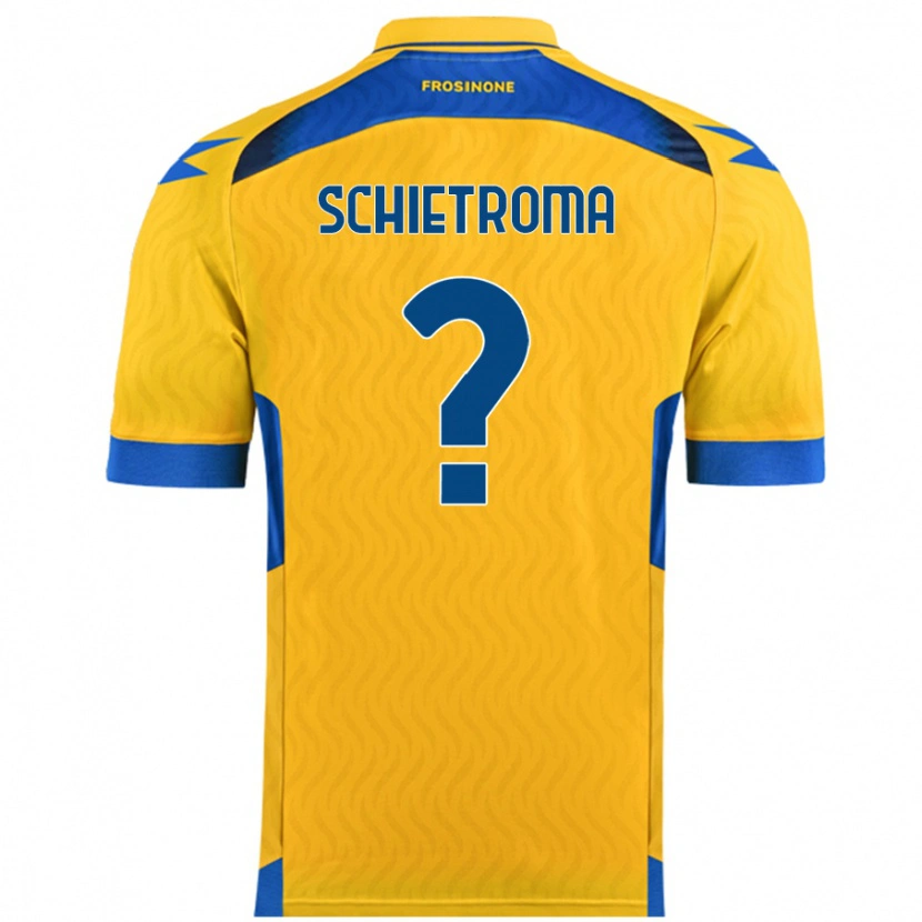 Danxen Kid Lorenzo Schietroma #0 Yellow Home Jersey 2024/25 T-Shirt