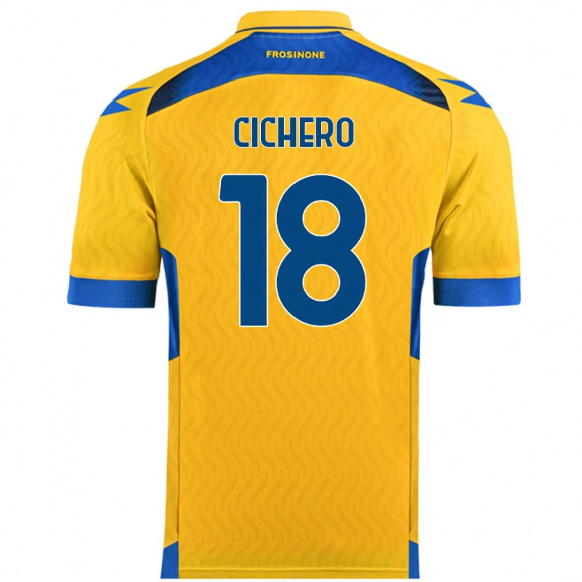 Danxen Kid Alejandro Cichero #18 Yellow Home Jersey 2024/25 T-Shirt