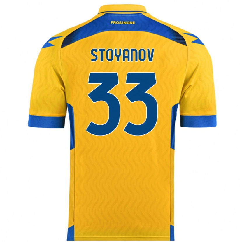 Danxen Kid Steliyan Stoyanov #33 Yellow Home Jersey 2024/25 T-Shirt