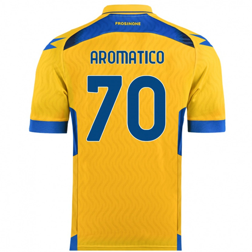 Danxen Kid Raul Aromatico #70 Yellow Home Jersey 2024/25 T-Shirt