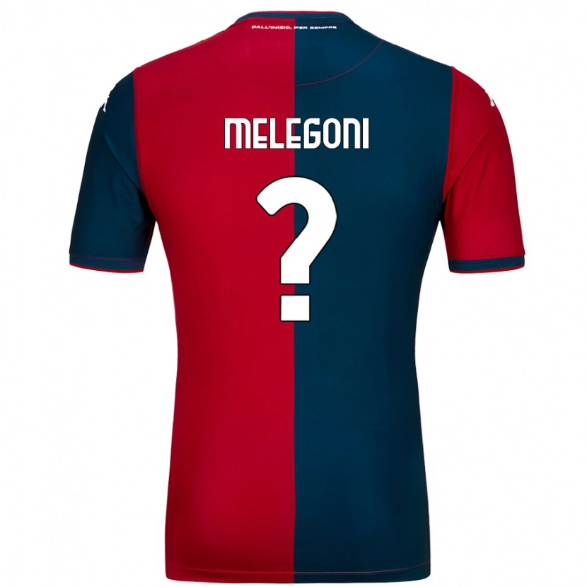 Danxen Kid Filippo Melegoni #0 Red Dark Blue Home Jersey 2024/25 T-Shirt