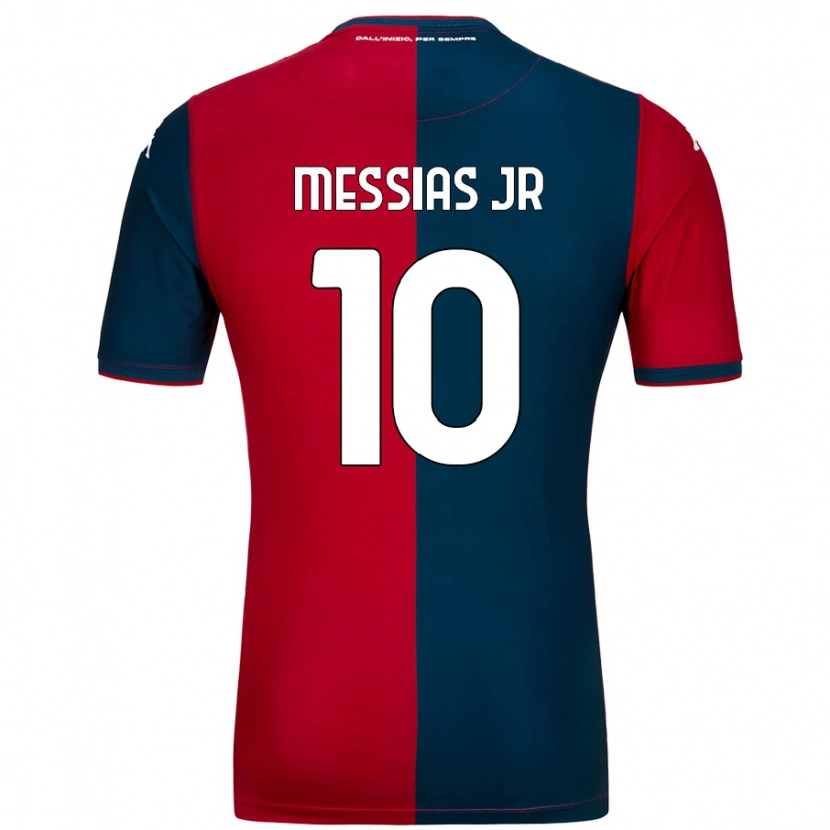 Danxen Kid Junior Messias #10 Red Dark Blue Home Jersey 2024/25 T-Shirt