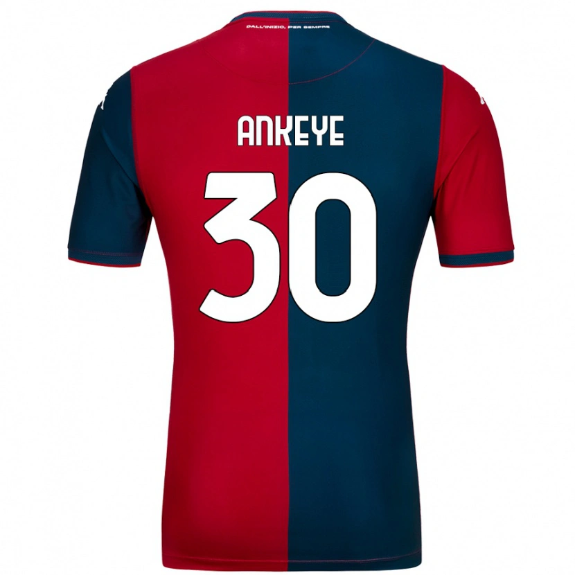 Danxen Kid David Ankeye #30 Red Dark Blue Home Jersey 2024/25 T-Shirt