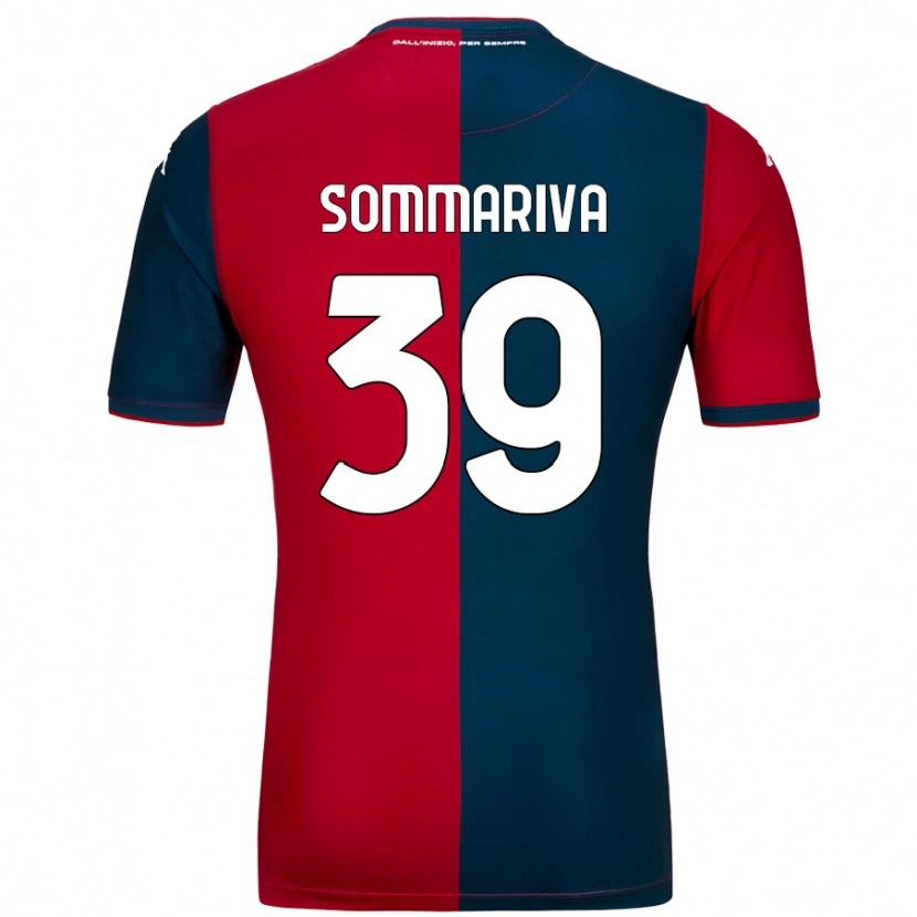 Danxen Kid Daniele Sommariva #39 Red Dark Blue Home Jersey 2024/25 T-Shirt