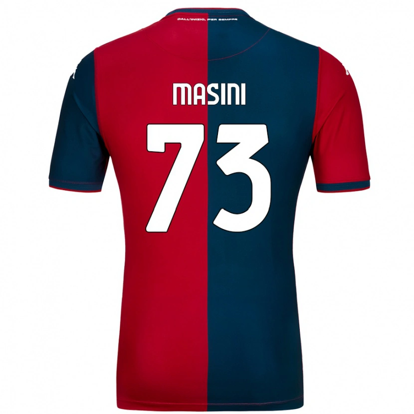 Danxen Kid Patrizio Masini #73 Red Dark Blue Home Jersey 2024/25 T-Shirt