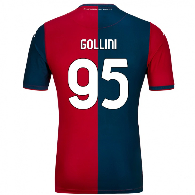 Danxen Kid Pierluigi Gollini #95 Red Dark Blue Home Jersey 2024/25 T-Shirt