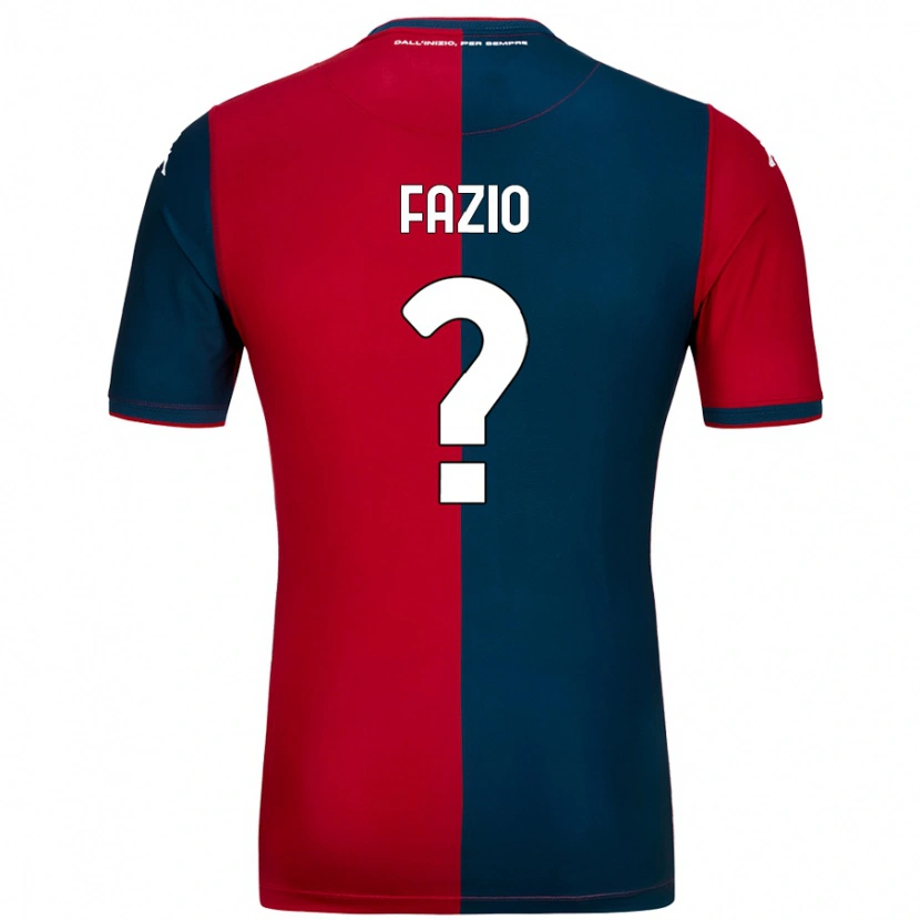 Danxen Kid Lorenzo Fazio #0 Red Dark Blue Home Jersey 2024/25 T-Shirt