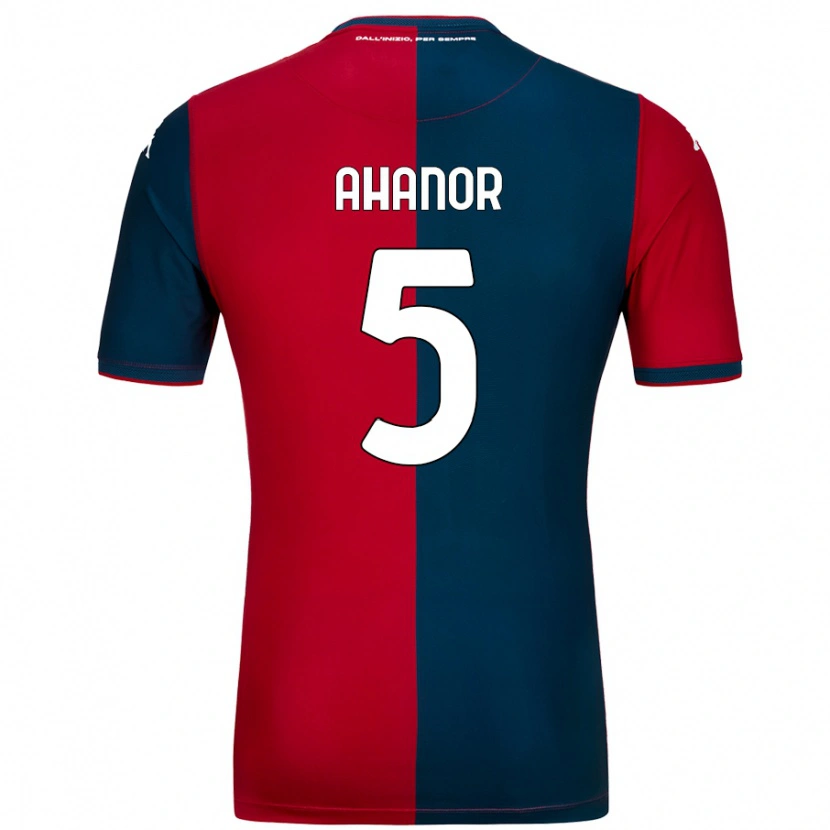 Danxen Kid Honest Ahanor #5 Red Dark Blue Home Jersey 2024/25 T-Shirt