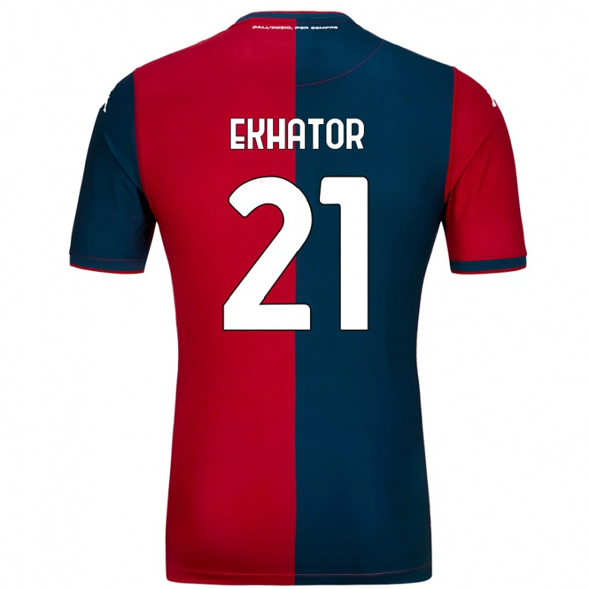 Danxen Kid Jeff Ekhator #21 Red Dark Blue Home Jersey 2024/25 T-Shirt