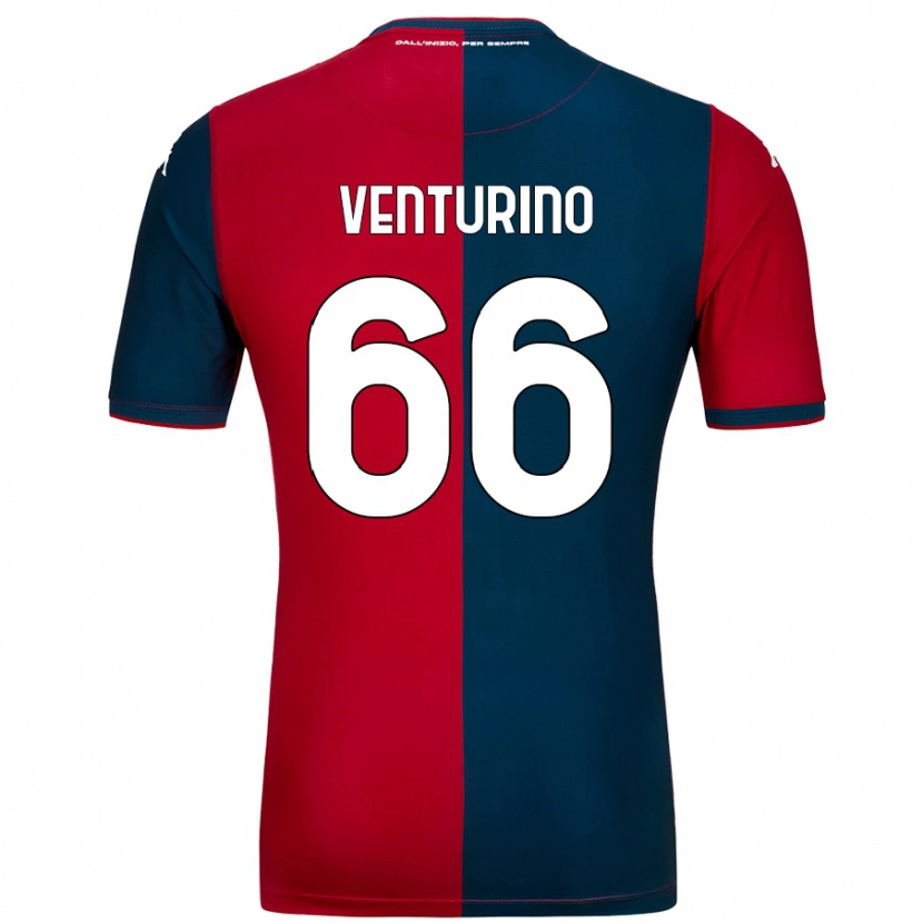 Danxen Kid Lorenzo Venturino #66 Red Dark Blue Home Jersey 2024/25 T-Shirt