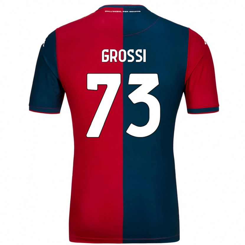 Danxen Kid Jacopo Grossi #73 Red Dark Blue Home Jersey 2024/25 T-Shirt