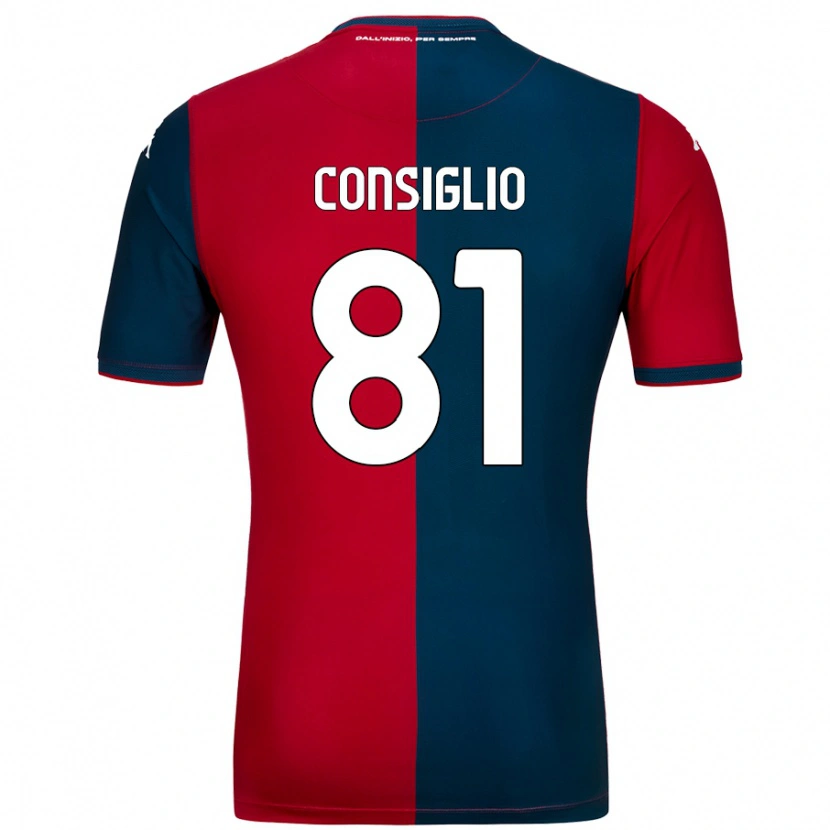 Danxen Kid Leonardo Consiglio #81 Red Dark Blue Home Jersey 2024/25 T-Shirt