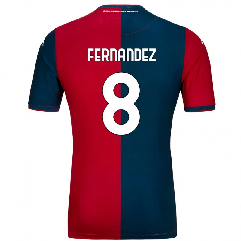 Danxen Kid Maria Fernandez #8 Red Dark Blue Home Jersey 2024/25 T-Shirt