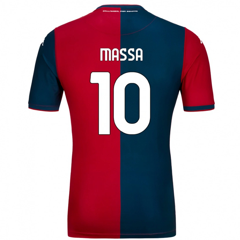 Danxen Kid Alessandra Massa #10 Red Dark Blue Home Jersey 2024/25 T-Shirt