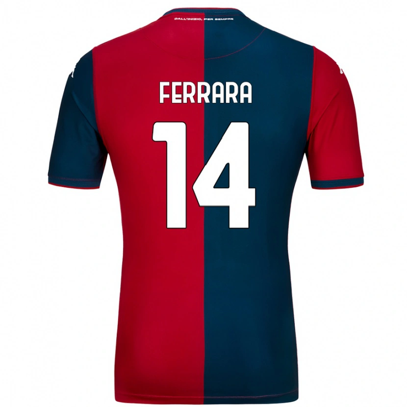 Danxen Kid Anastasia Ferrara #14 Red Dark Blue Home Jersey 2024/25 T-Shirt