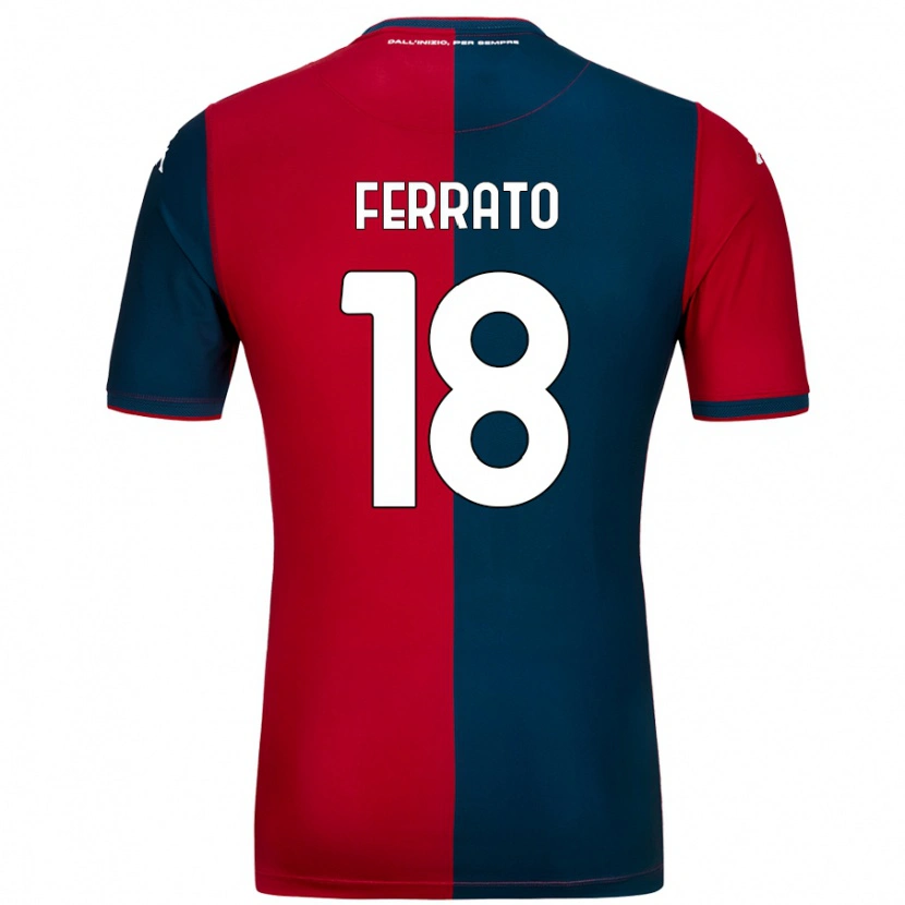 Danxen Kid Claudia Ferrato #18 Red Dark Blue Home Jersey 2024/25 T-Shirt