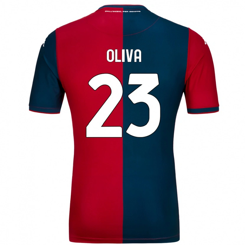 Danxen Kid Eleonora Oliva #23 Red Dark Blue Home Jersey 2024/25 T-Shirt