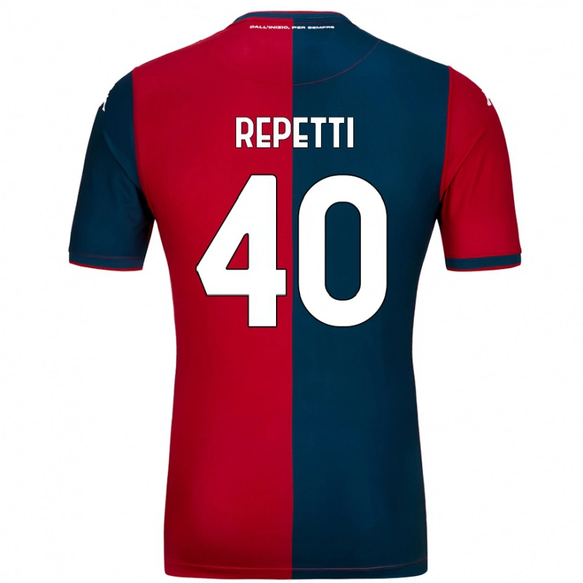 Danxen Kid Chiara Repetti #40 Red Dark Blue Home Jersey 2024/25 T-Shirt