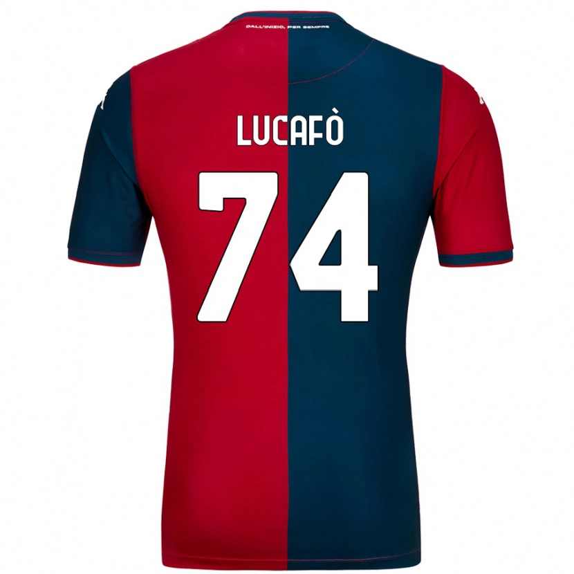 Danxen Kid Sara Lucafò #74 Red Dark Blue Home Jersey 2024/25 T-Shirt