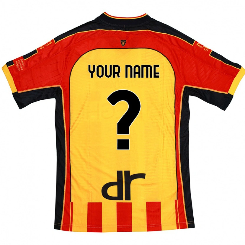 Danxen Kid Your Name #0 Yellow Red Home Jersey 2024/25 T-Shirt