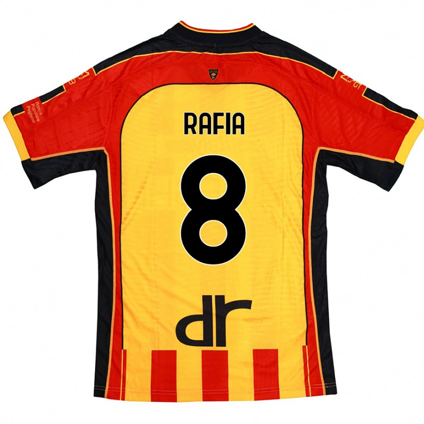 Danxen Kid Hamza Rafia #8 Yellow Red Home Jersey 2024/25 T-Shirt