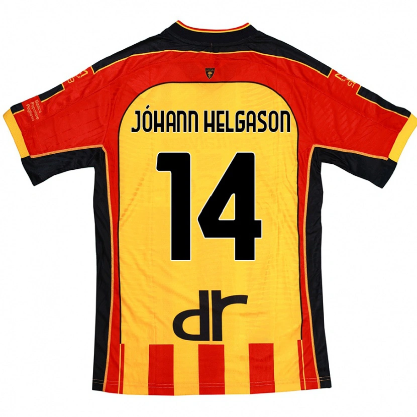 Danxen Kid Thórir Jóhann Helgason #14 Yellow Red Home Jersey 2024/25 T-Shirt