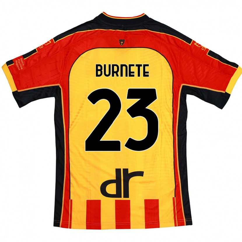 Danxen Kid Rareș Burnete #23 Yellow Red Home Jersey 2024/25 T-Shirt