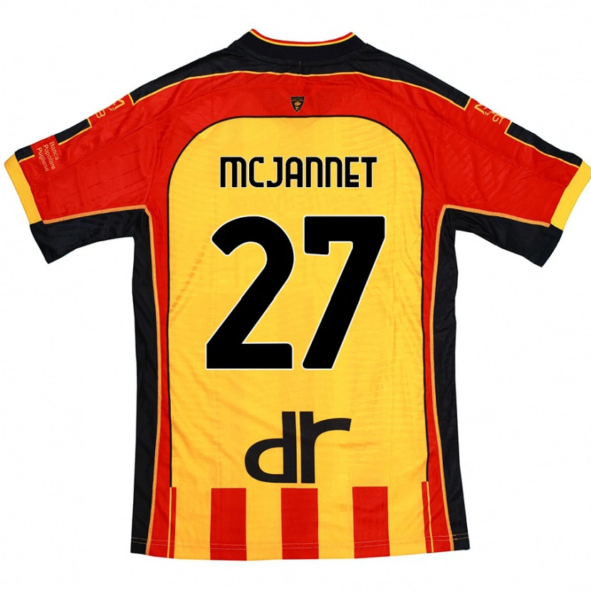 Danxen Kid Ed Mcjannet #27 Yellow Red Home Jersey 2024/25 T-Shirt