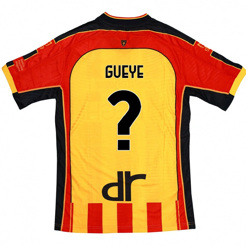 Danxen Kid Pape Gueye #0 Yellow Red Home Jersey 2024/25 T-Shirt