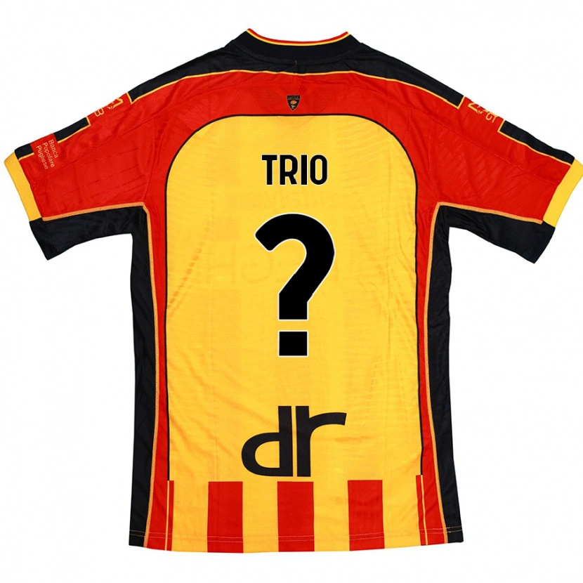 Danxen Kid Stefano Trio #0 Yellow Red Home Jersey 2024/25 T-Shirt