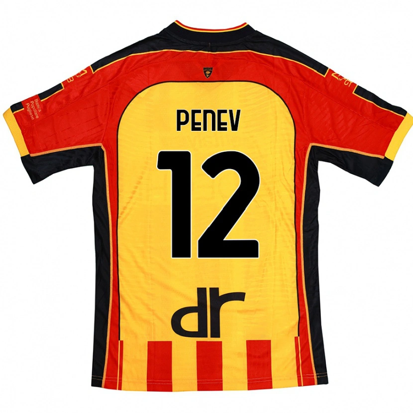 Danxen Kid Plamen Penev #12 Yellow Red Home Jersey 2024/25 T-Shirt