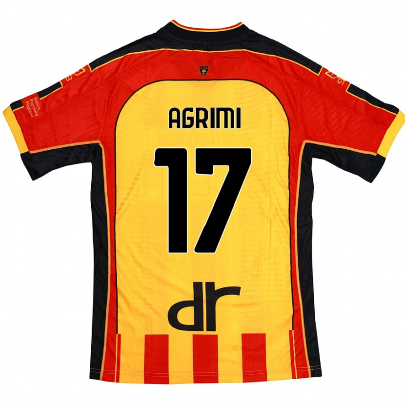 Danxen Kid Matteo Agrimi #17 Yellow Red Home Jersey 2024/25 T-Shirt