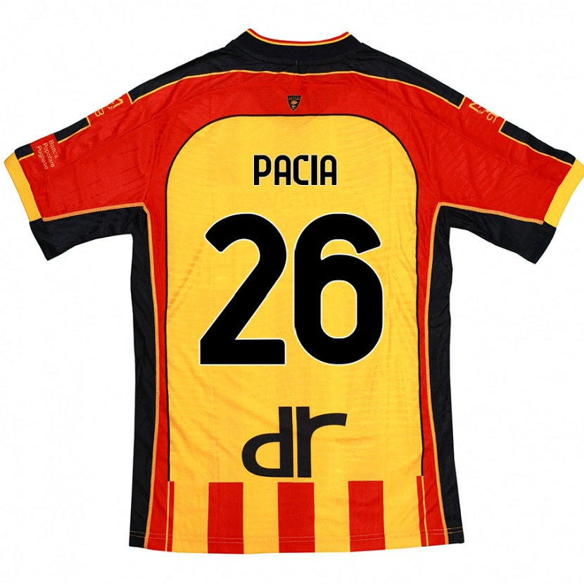 Danxen Kid Fabiano Pacia #26 Yellow Red Home Jersey 2024/25 T-Shirt