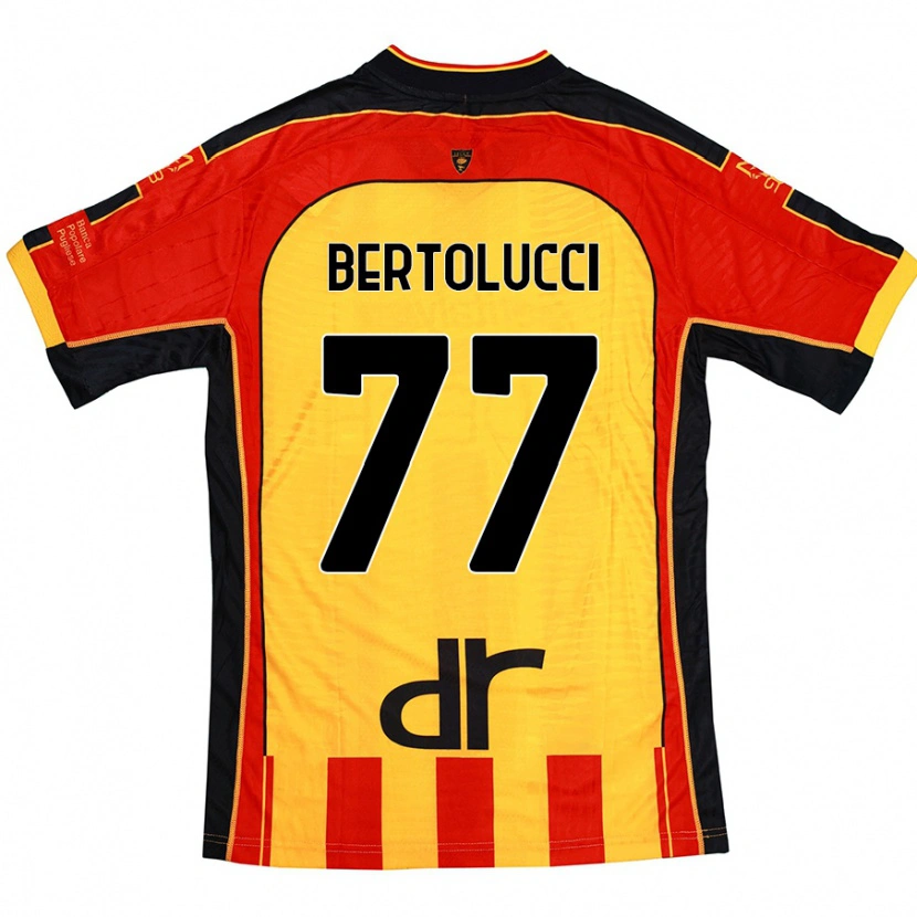 Danxen Kid Sandro Bertolucci #77 Yellow Red Home Jersey 2024/25 T-Shirt