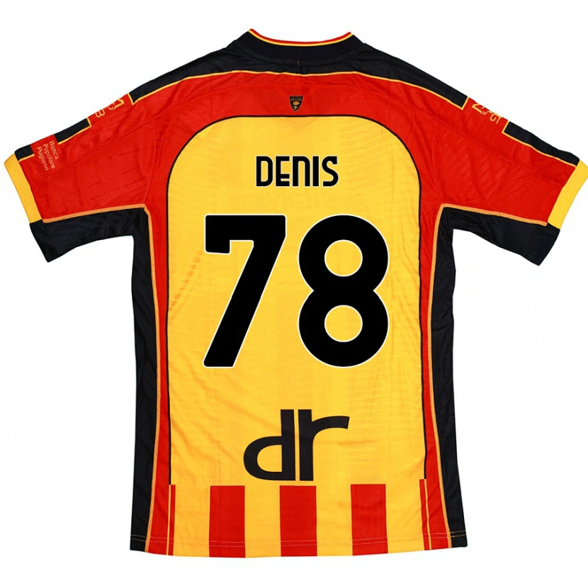 Danxen Kid Max Denis #78 Yellow Red Home Jersey 2024/25 T-Shirt