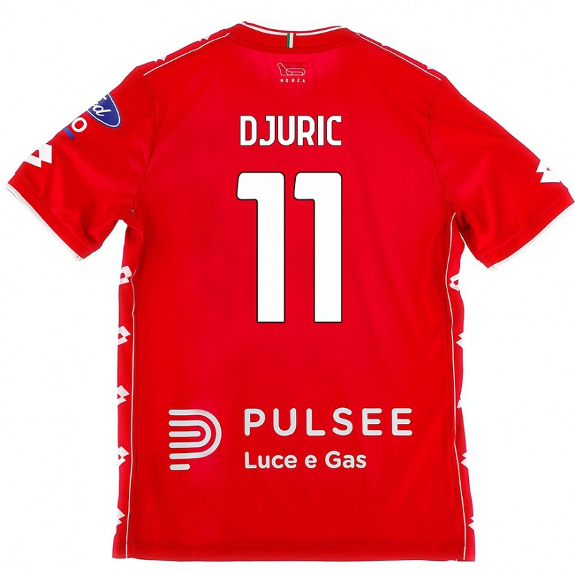 Danxen Kid Milan Djuric #11 Red White Home Jersey 2024/25 T-Shirt