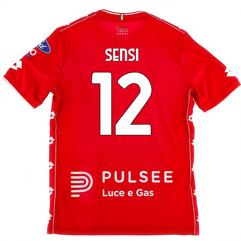 Danxen Kid Stefano Sensi #12 Red White Home Jersey 2024/25 T-Shirt