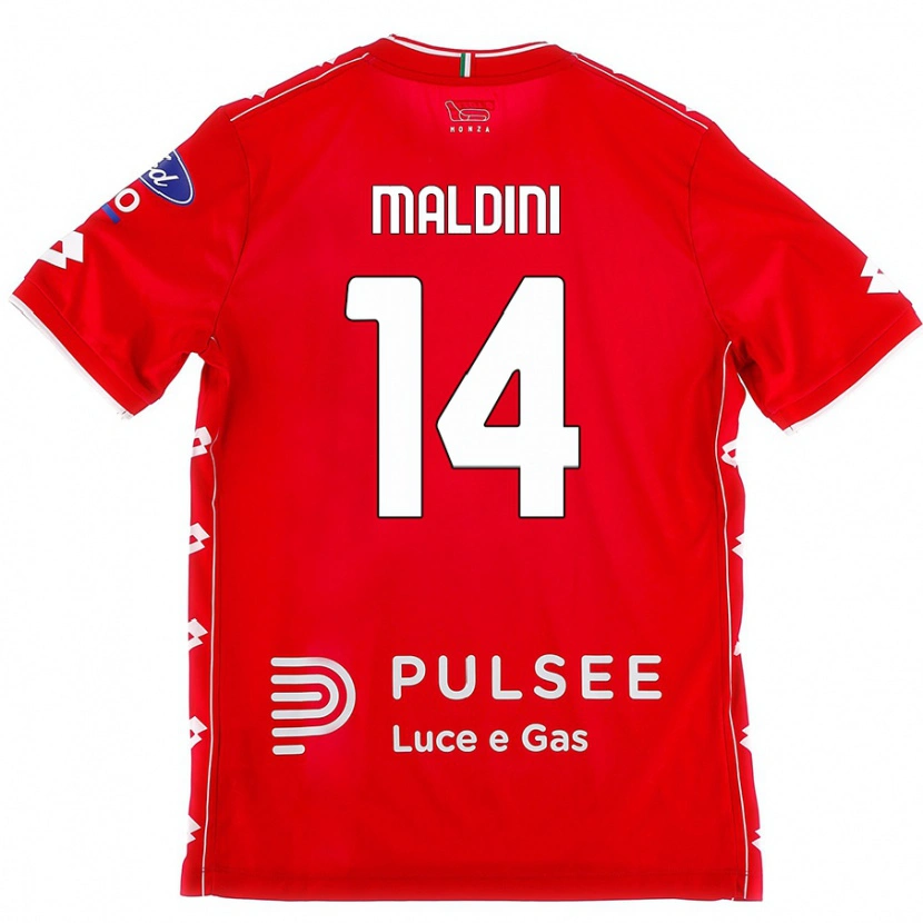 Danxen Kid Daniel Maldini #14 Red White Home Jersey 2024/25 T-Shirt