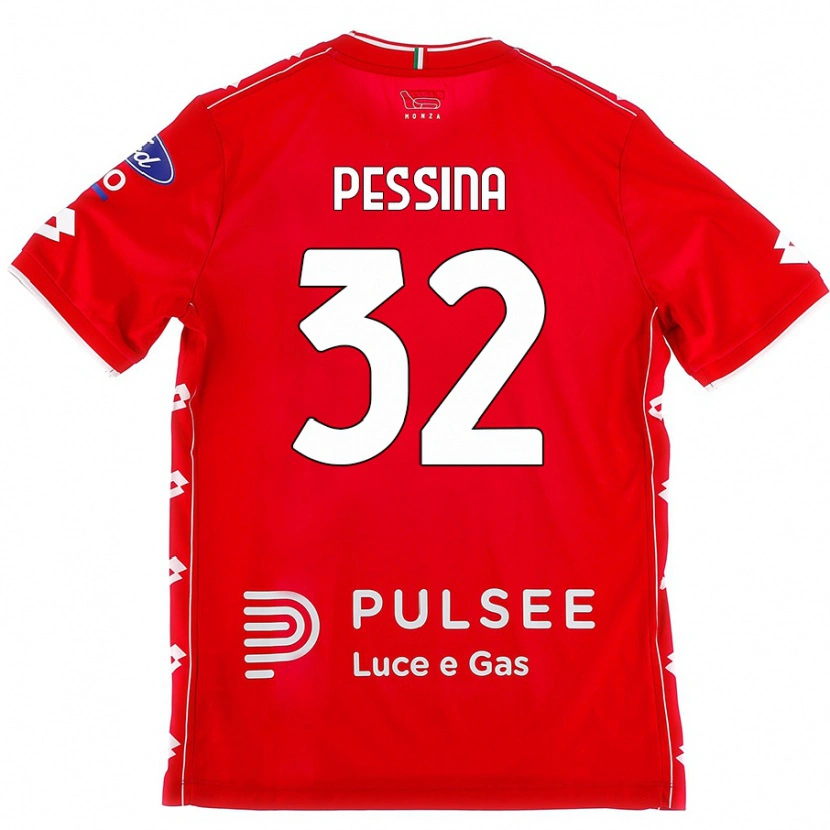 Danxen Kid Matteo Pessina #32 Red White Home Jersey 2024/25 T-Shirt