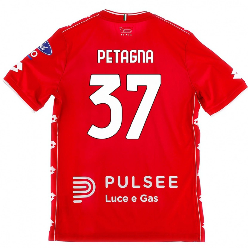 Danxen Kid Andrea Petagna #37 Red White Home Jersey 2024/25 T-Shirt